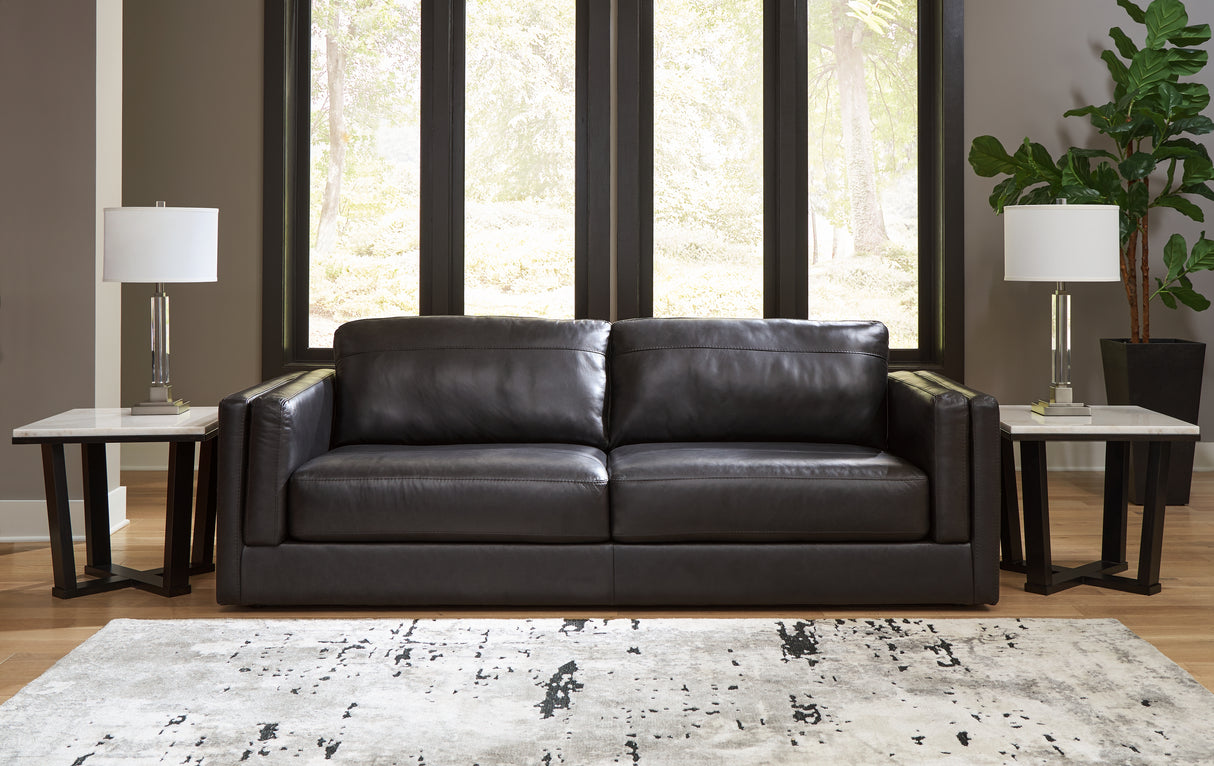 Mega Furniture - Ashley Furniture - Amiata Living Room - Sofa / Onyx - 5740538