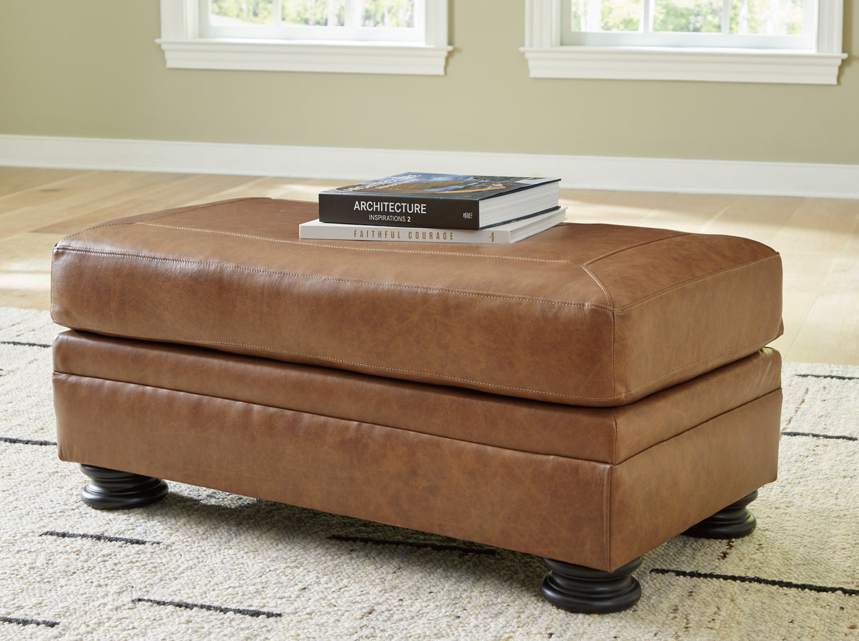 Mega Furniture - Ashley Furniture - Carianna Living Room - Ottoman / Caramel - 5760414
