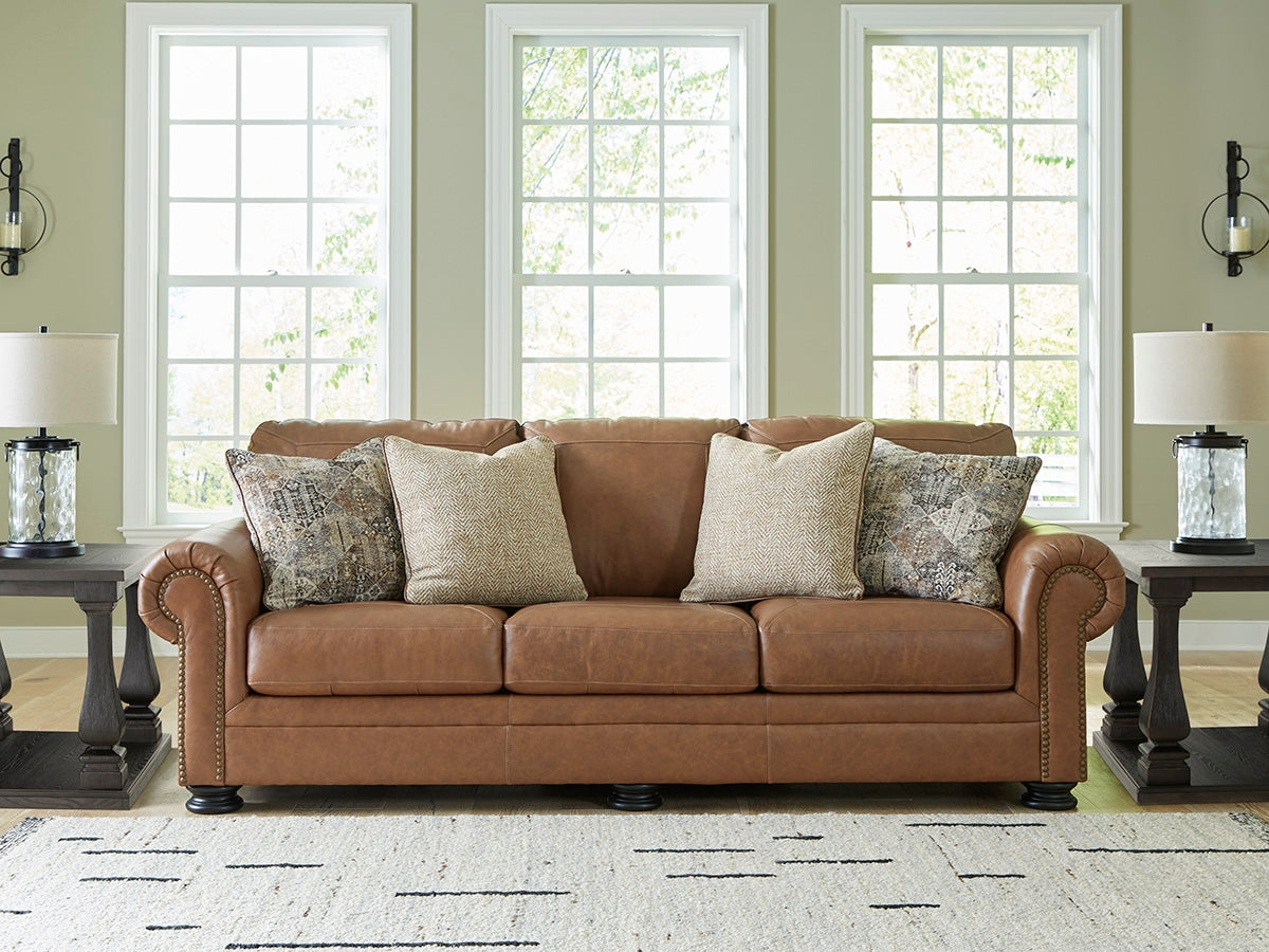 Mega Furniture - Ashley Furniture - Carianna Living Room - Sofa / Caramel - 5760438