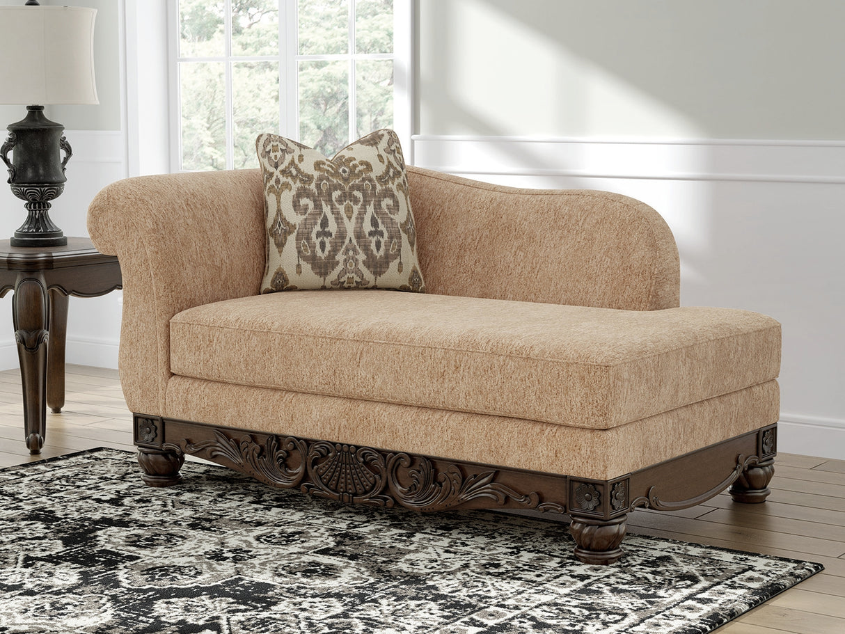 Mega Furniture - Ashley Furniture - Chelsworth Living Room - RAF Corner Chaise / Golden - PC5790516