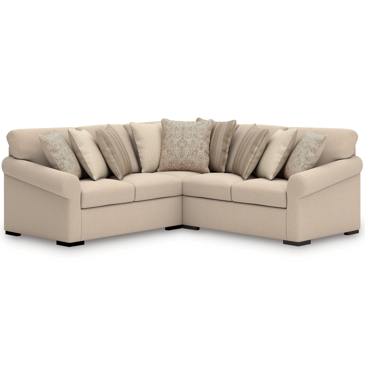 Mega Furniture - Ashley Furniture - LadyMae Sectional - 3-Piece Sectional / Twill - 59404S1