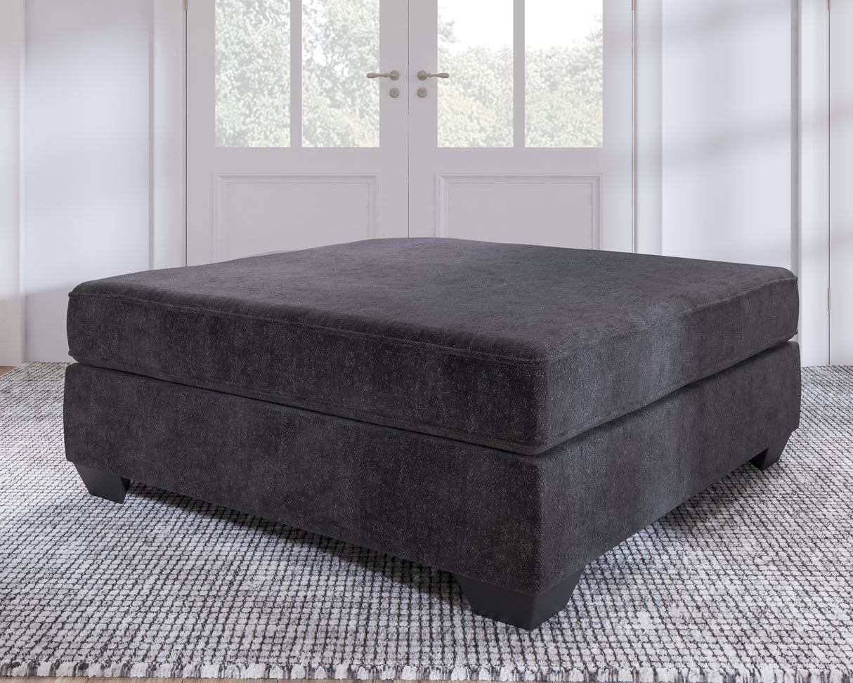 Mega Furniture - Ashley Furniture - Lavernett Living Room - Oversized Accent Ottoman / Charcoal - 5960308