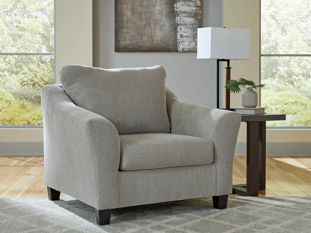 Mega Furniture - Ashley Furniture - Willarae Living Room - Chair and a Half / Taupe - 5980323