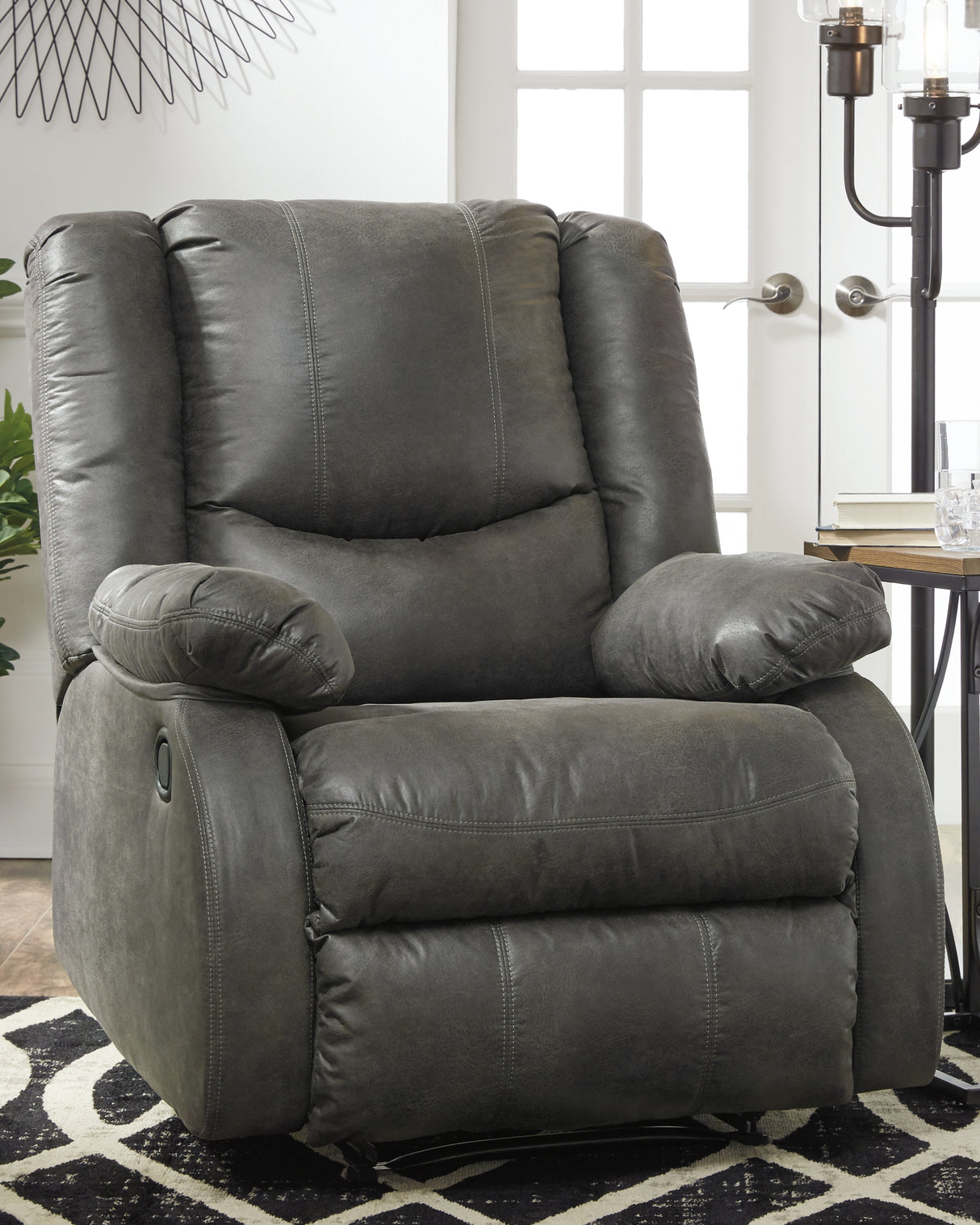 Mega Furniture - Ashley Furniture - Bladewood Living Room - Zero Wall Recliner / Slate - 6030629