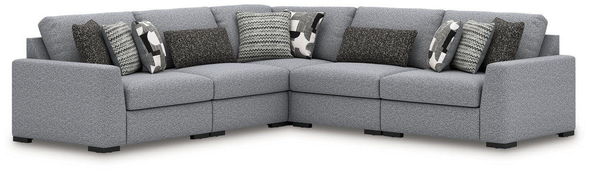 Mega Furniture - Ashley Furniture - Bealton Sectional - RAF 5-Piece Sectional / Salt and Pepper - 61305S6