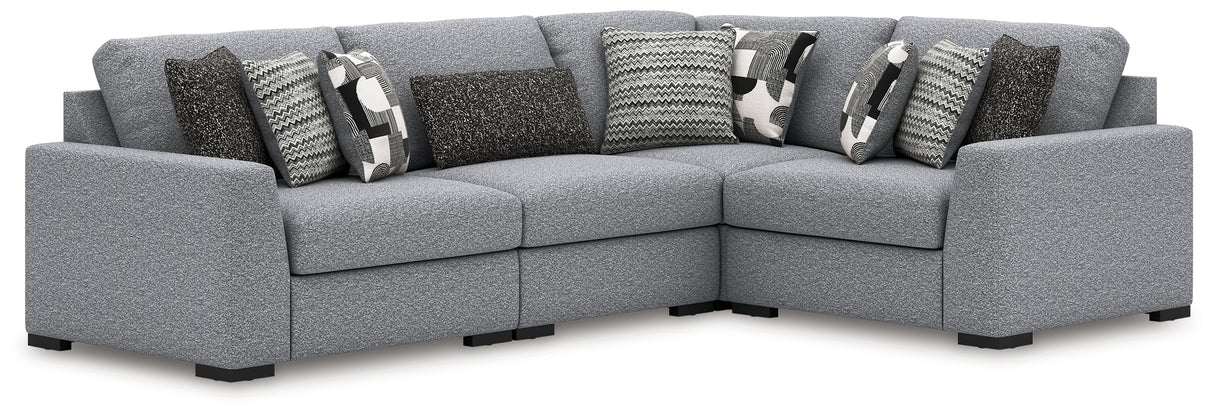 Mega Furniture - Ashley Furniture - Bealton Sectional - RAF 4-Piece Sectional / Salt and Pepper - 61305S5