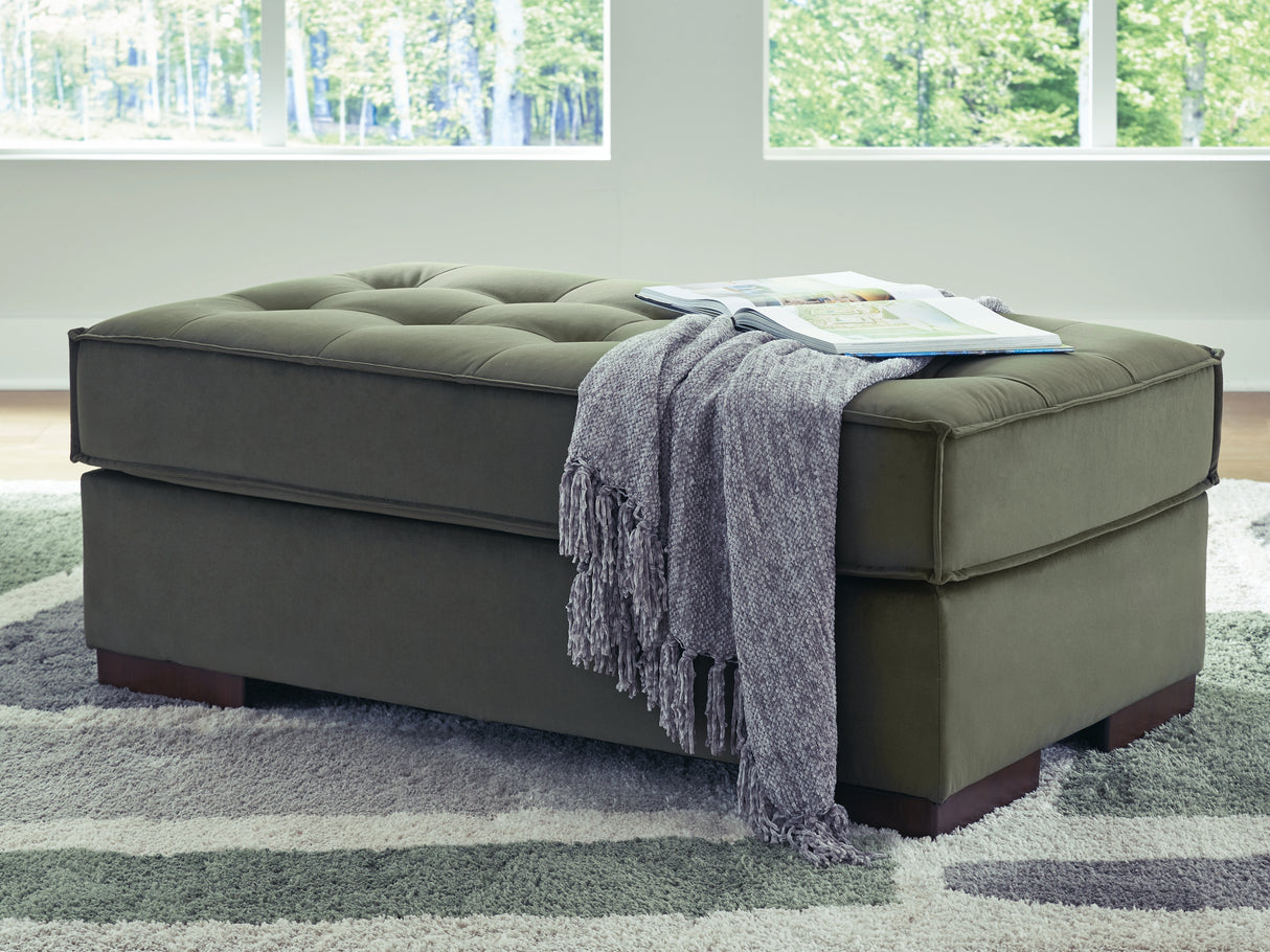 Mega Furniture - Ashley Furniture - Caspian-Town Living Room - Oversized Accent Ottoman / Olive - PC6170208