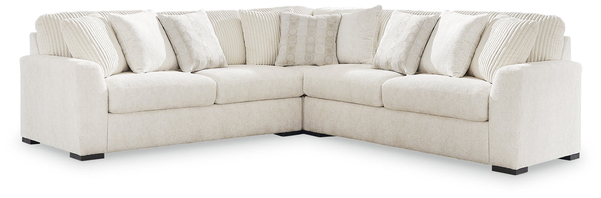 Mega Furniture - Ashley Furniture - Chessington Sectional - LAF 3-Piece Sectional / Ivory - 61904S5