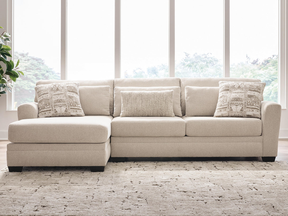 Mega Furniture - Ashley Furniture - Mandi Point Sectional - RAF 2-Piece Sectional Sofa Chaise - 62606S4