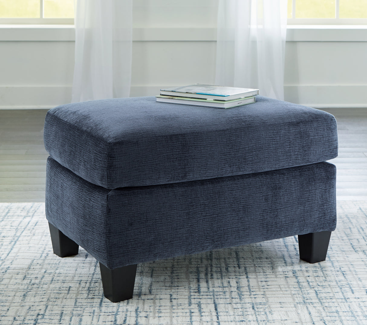 Mega Furniture - Ashley Furniture - Amity Bay Living Room - Ottoman / Ink - 6720614