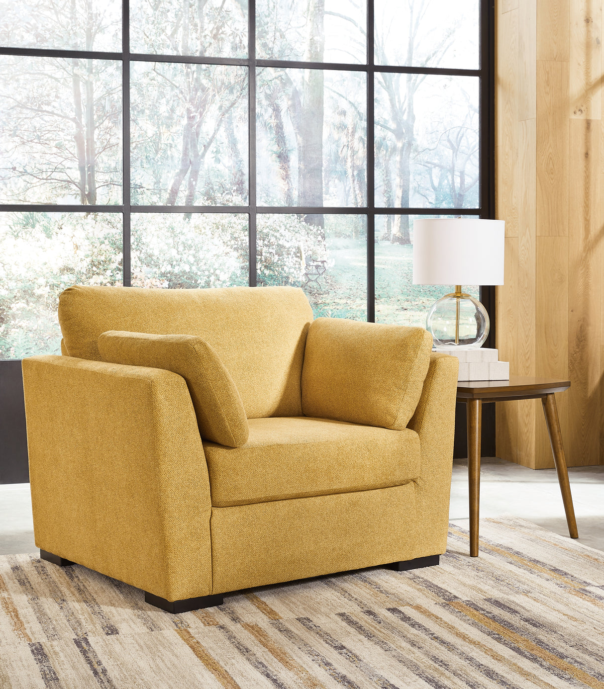 Mega Furniture - Ashley Furniture - Keerwick Living Room - Chair and a Half / Sunflower - 6750623
