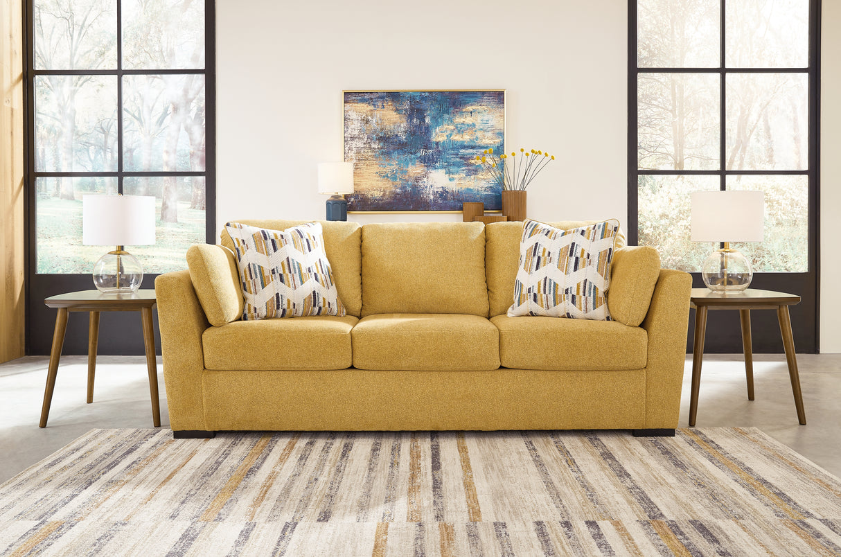 Mega Furniture - Ashley Furniture - Keerwick Living Room - Sofa / Sunflower - 6750638