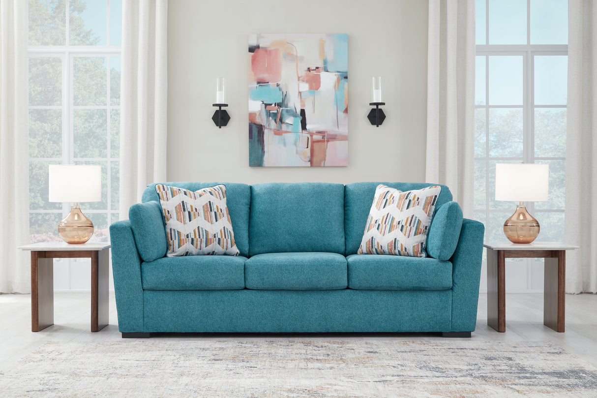 Mega Furniture - Ashley Furniture - Keerwick Living Room - Sofa / Teal - 6750738