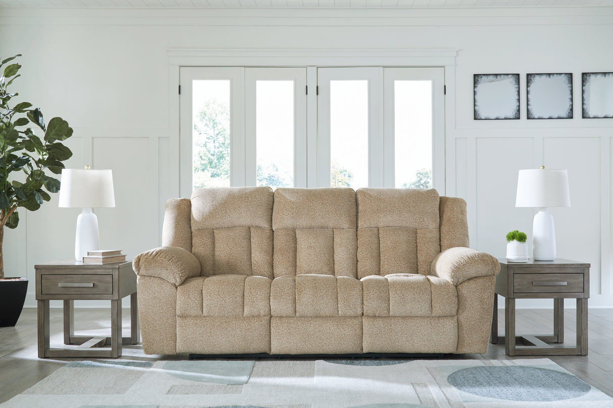 Mega Furniture - Ashley Furniture - Tip-Off Living Room - PWR REC Loveseat/CON/ADJ HDRST / Slate - 6930418