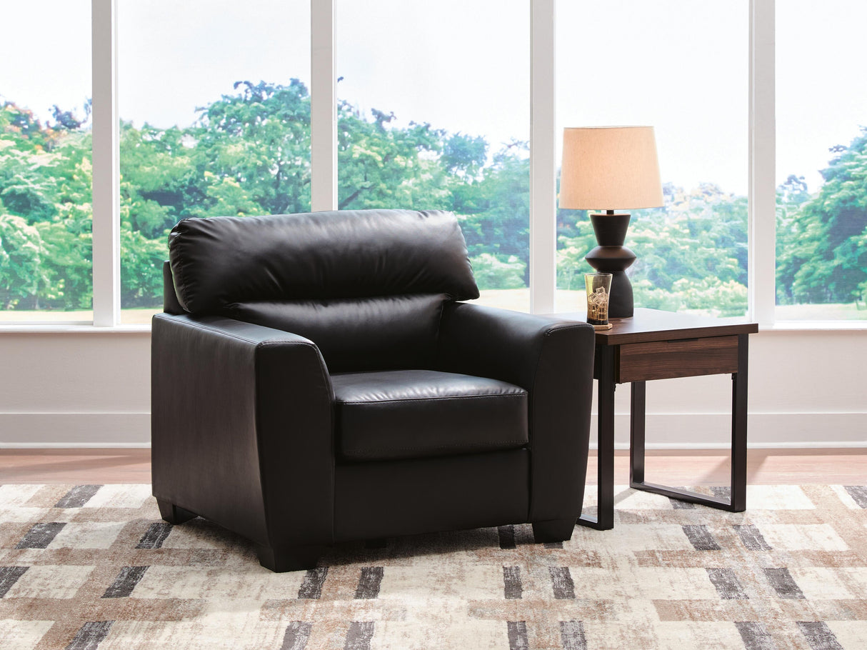 Mega Furniture - Ashley Furniture - Glennbre Living Room - Chair / Midnight - PC6980420