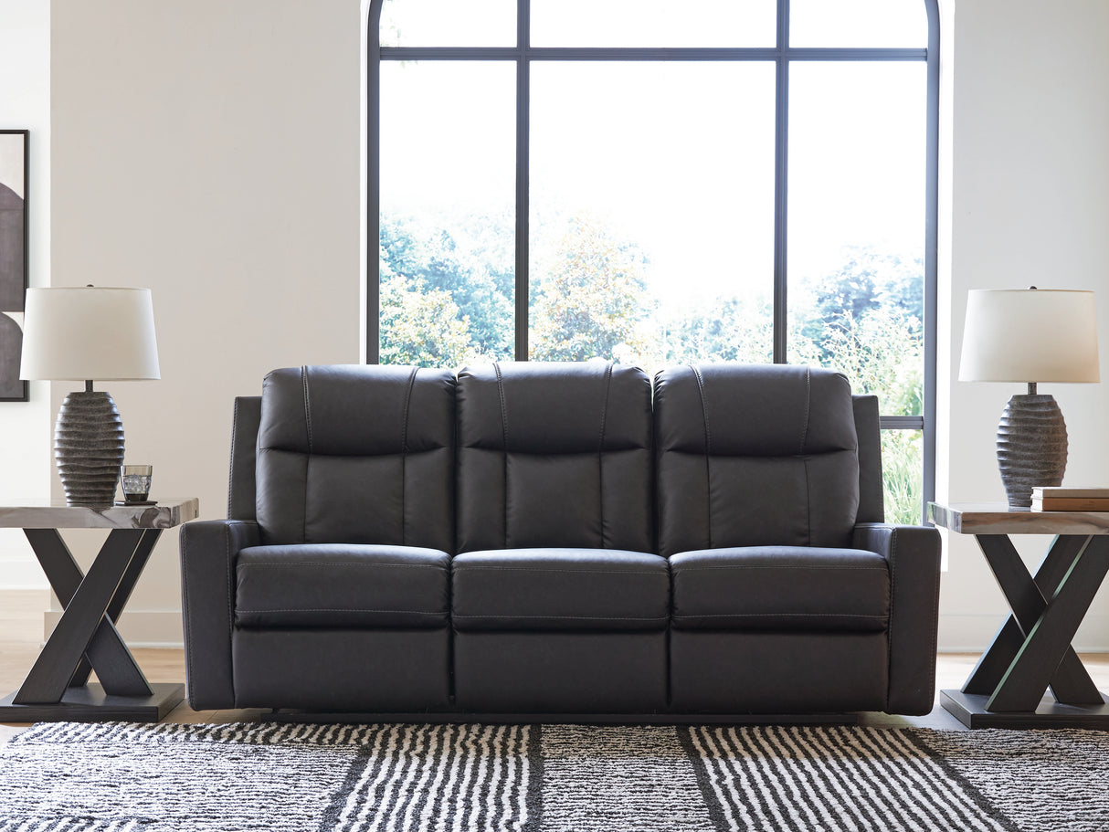 Mega Furniture - Ashley Furniture - Mackmenville Living Room - Reclining Sofa / Carbon - 7471388