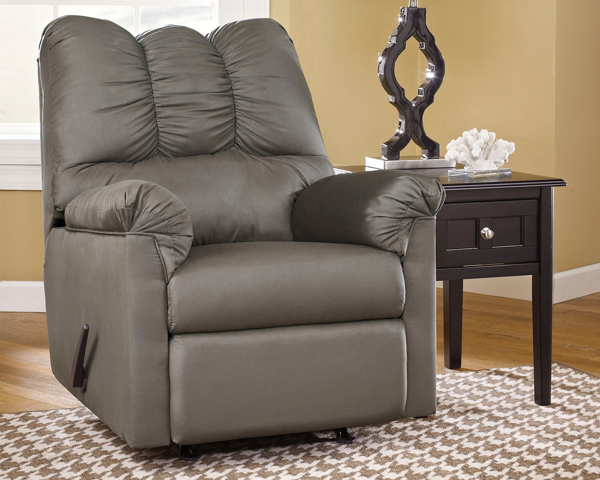 Mega Furniture - Ashley Furniture - Darcy Living Room - Rocker Recliner / Cobblestone - 7500525