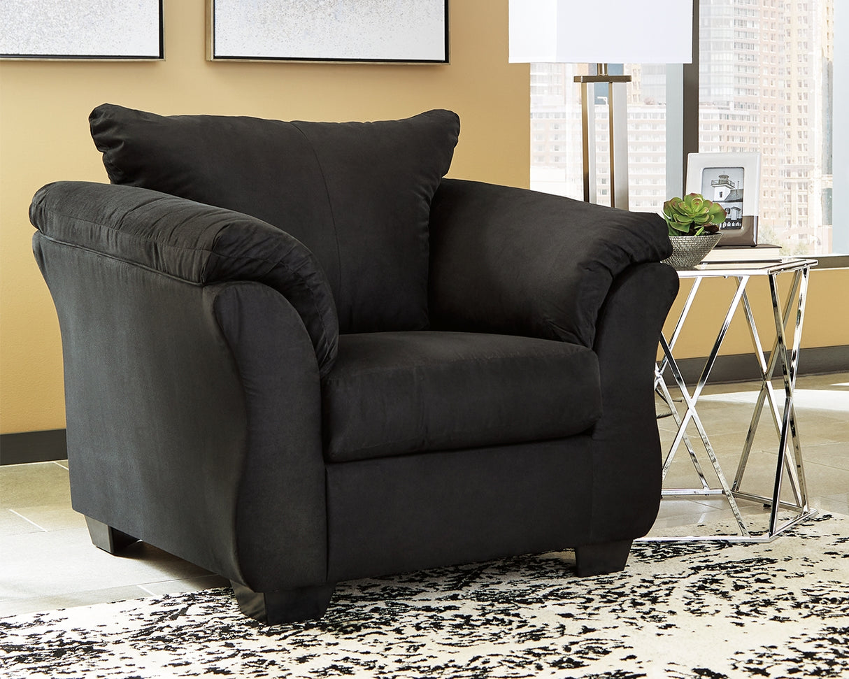 Mega Furniture - Ashley Furniture - Darcy Living Room - Chair / Black - 7500820