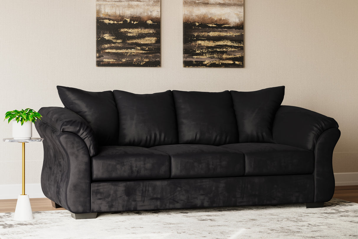 Mega Furniture - Ashley Furniture - Darcy Living Room - Sofa / Black - 7500838