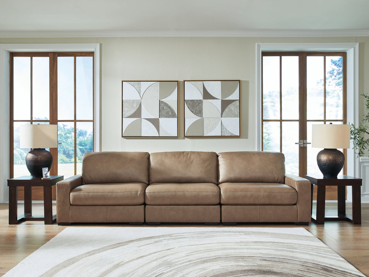 Mega Furniture - Ashley Furniture - Veronella Sectional - RAF 3-Piece Sectional Sofa / Sahara - 76106S2