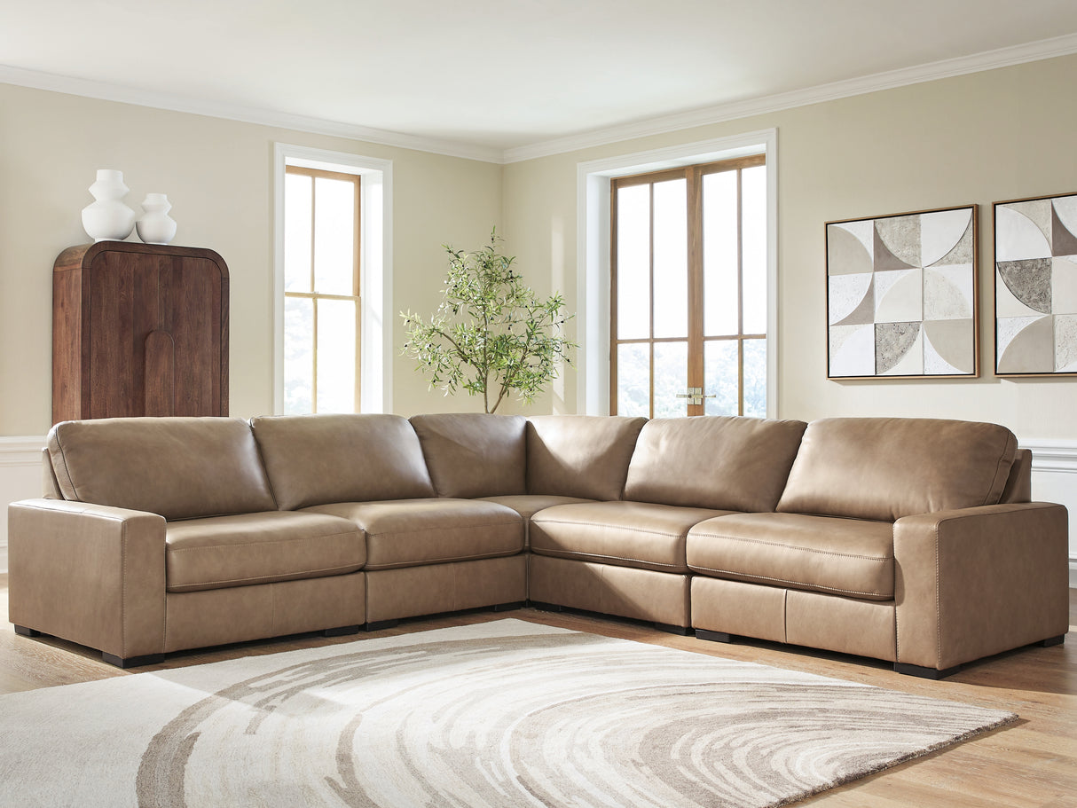 Mega Furniture - Ashley Furniture - Veronella Sectional - RAF 5-Piece Sectional / Sahara - 76106S17