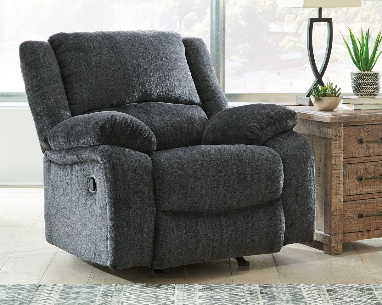 Mega Furniture - Ashley Furniture - Draycoll Living Room - Power Rocker Recliner / Slate - 7650498