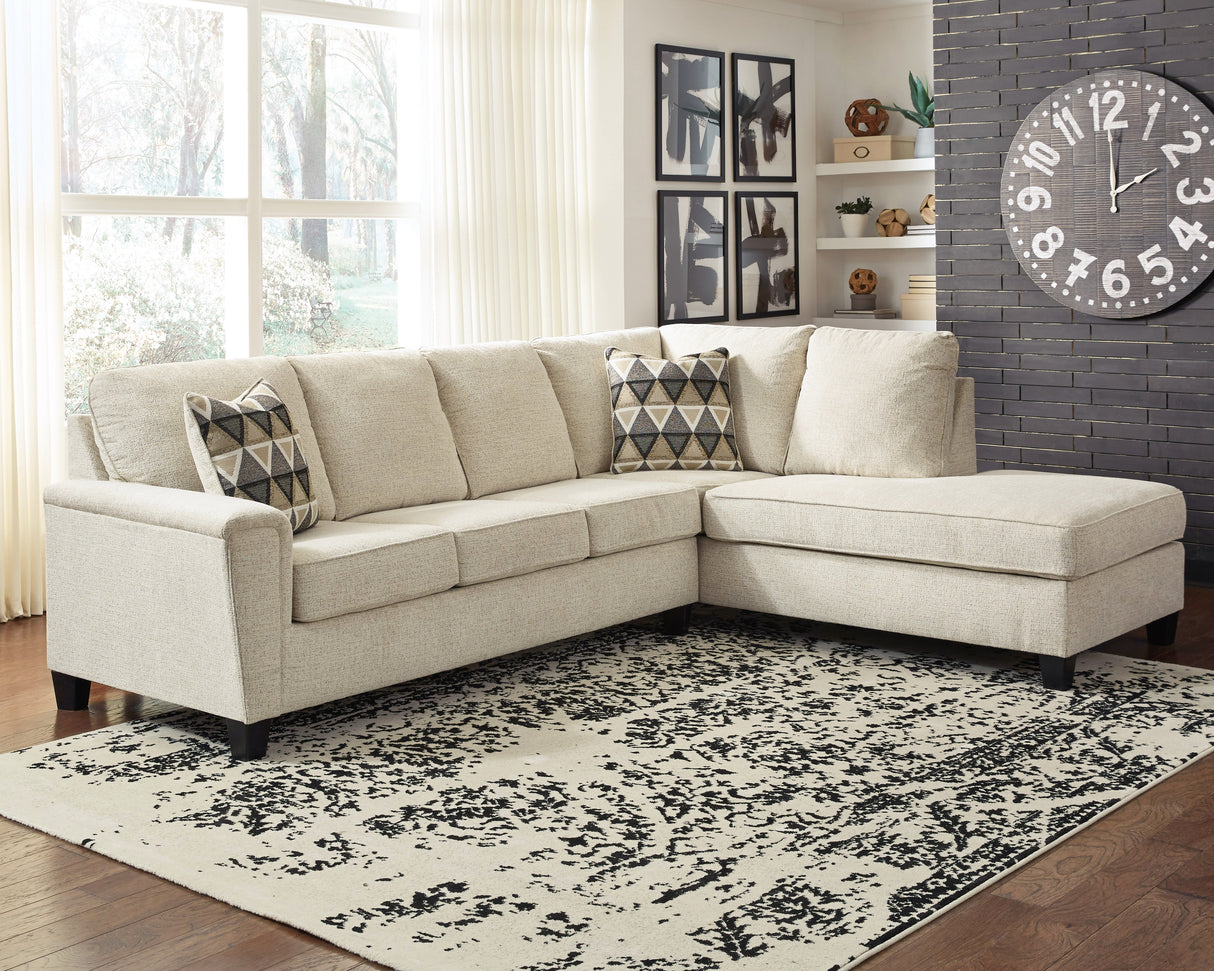 Mega Furniture - Ashley Furniture - Abinger Sectional - LAF 2-Piece Sectional with Chaise / Natural - 83904S2
