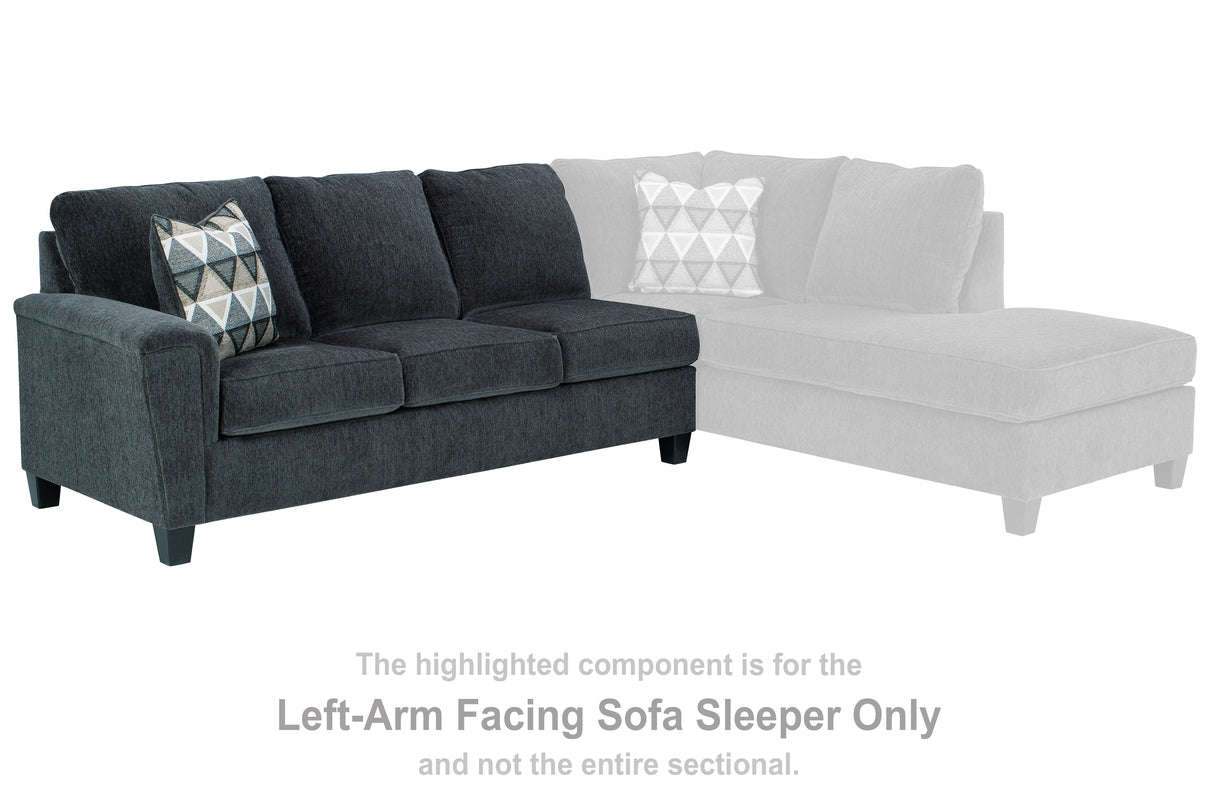 Mega Furniture - Ashley Furniture - Abinger Sectional - LAF Sofa Sleeper / Smoke - 8390569