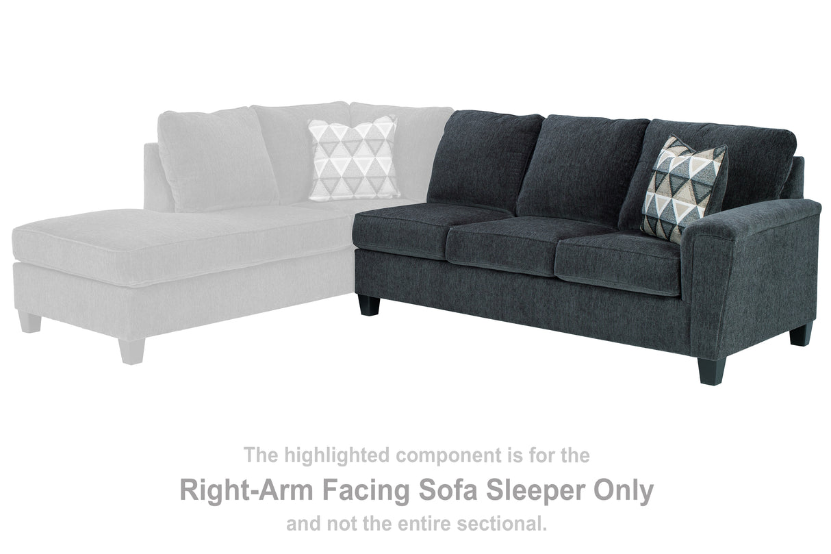 Mega Furniture - Ashley Furniture - Abinger Sectional - RAF Sofa Sleeper / Smoke - 8390570