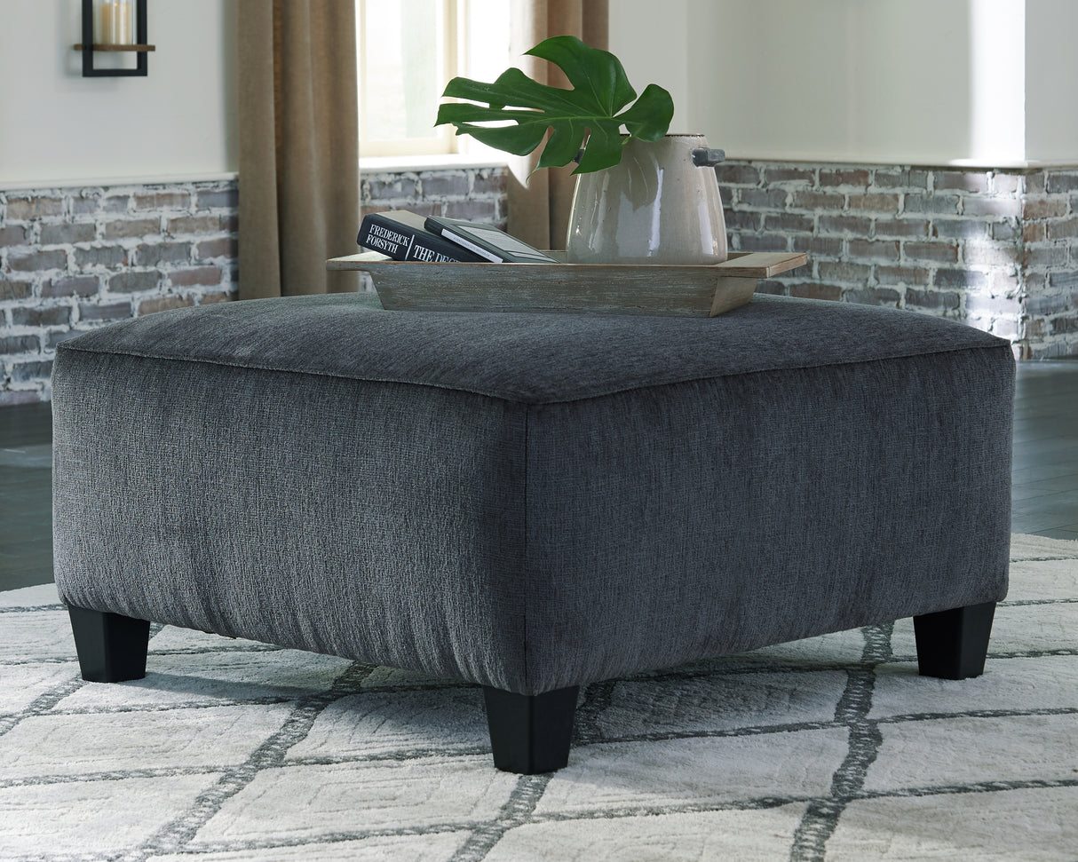 Mega Furniture - Ashley Furniture - Abinger Living Room - Oversized Accent Ottoman / Smoke - 8390508
