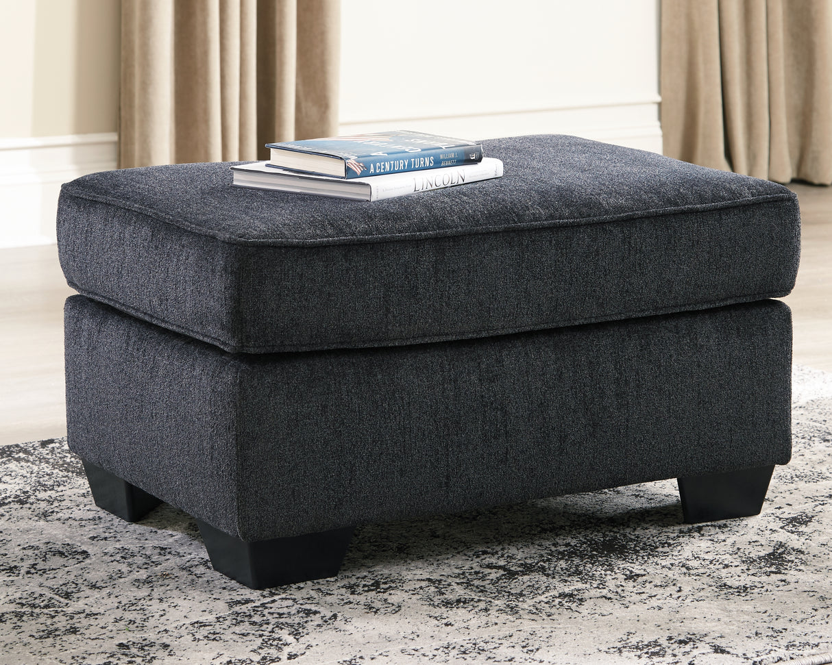 Mega Furniture - Ashley Furniture - Altari Living Room - Ottoman / Slate - 8721314