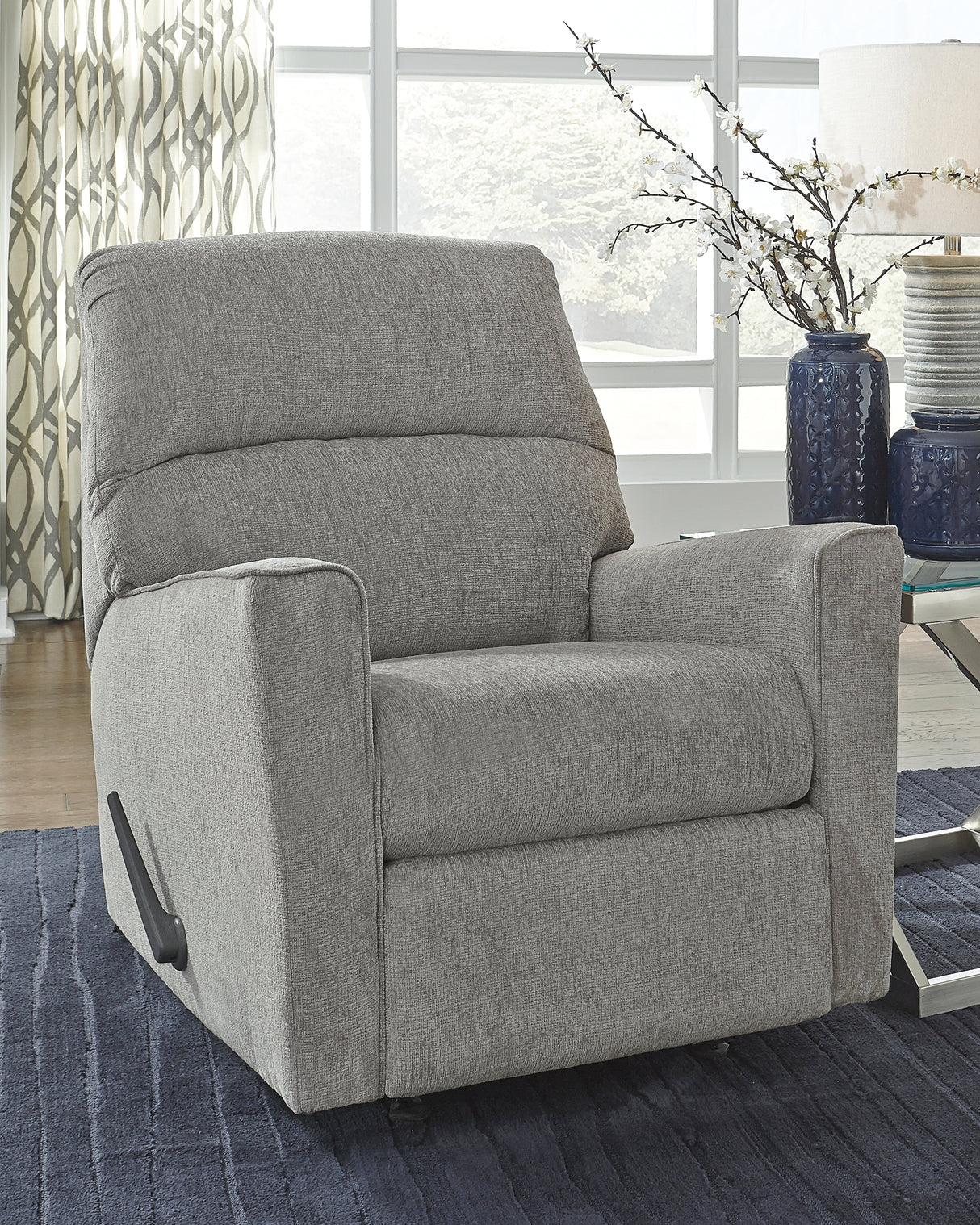Mega Furniture - Ashley Furniture - Altari Living Room - Rocker Recliner / Alloy - 8721425
