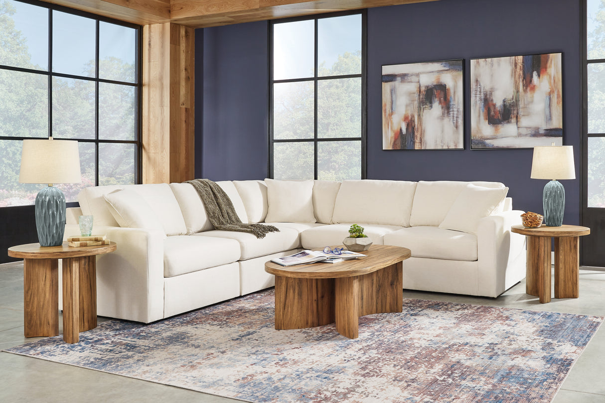 Mega Furniture - Ashley Furniture - Modmax Sectional - RAF 7-Piece Sectional with Audio Console / Ink - 92121S75