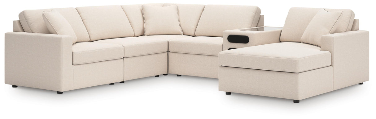 Mega Furniture - Ashley Furniture - Modmax 6-Piece Sectional with Audio System and Chaise - RAF 6-Piece Sectional with Audio System and Chaise - 92103S51