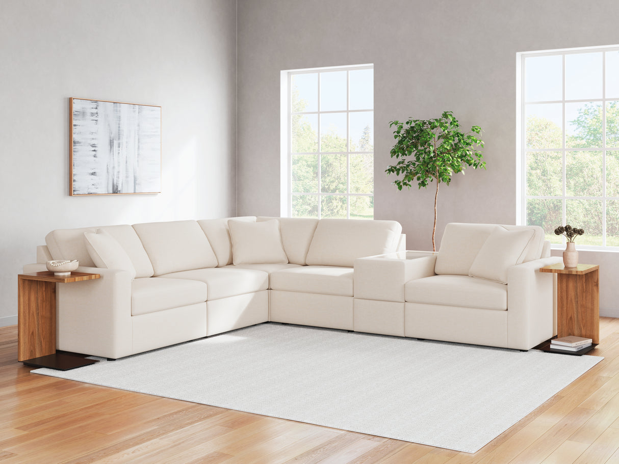 Mega Furniture - Ashley Furniture - Modmax Sectional - RAF 6-Piece Sectional / Oyster - 92103S7