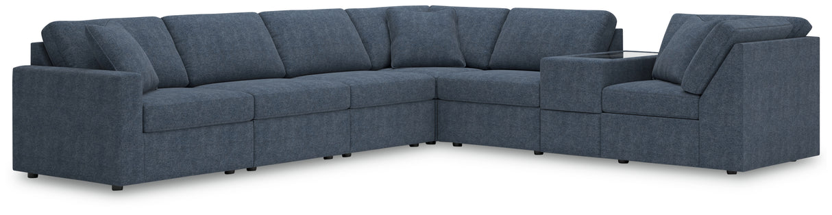 Mega Furniture - Ashley Furniture - Modmax Sectional - RAF 7-Piece Sectional / Ink - 92121S33