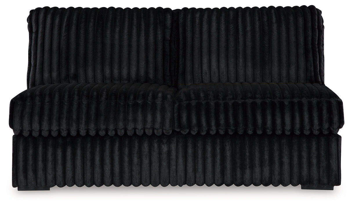 Mega Furniture - Ashley Furniture - Midnight-Madness 4-Piece Sectional - 4-Piece Sectional / Onyx - 98103U11