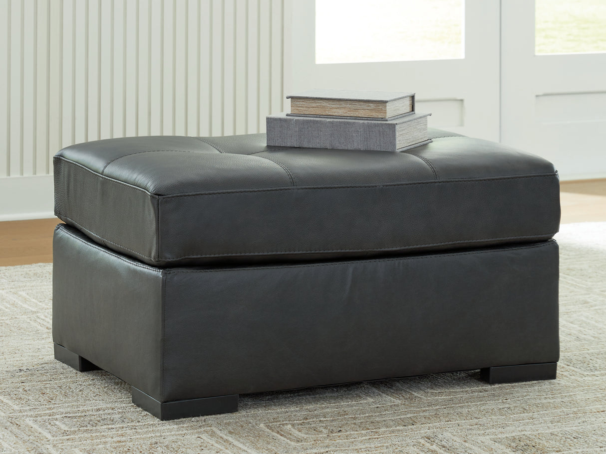 Mega Furniture - Ashley Furniture - Brindley Pier Living Room - Oversized Accent Ottoman / Fog - 9950308