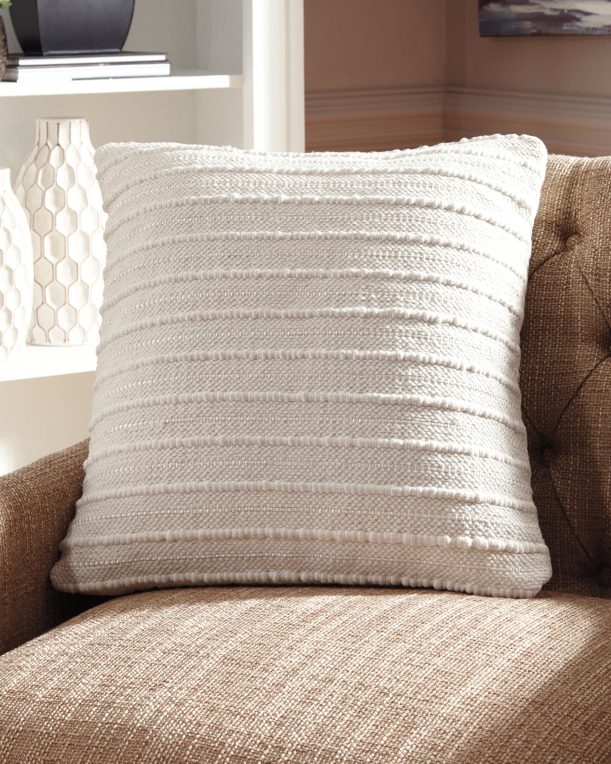 Mega Furniture - Ashley Furniture - Theban Pillows - Pillow (4/CS) / Cream - A1000454
