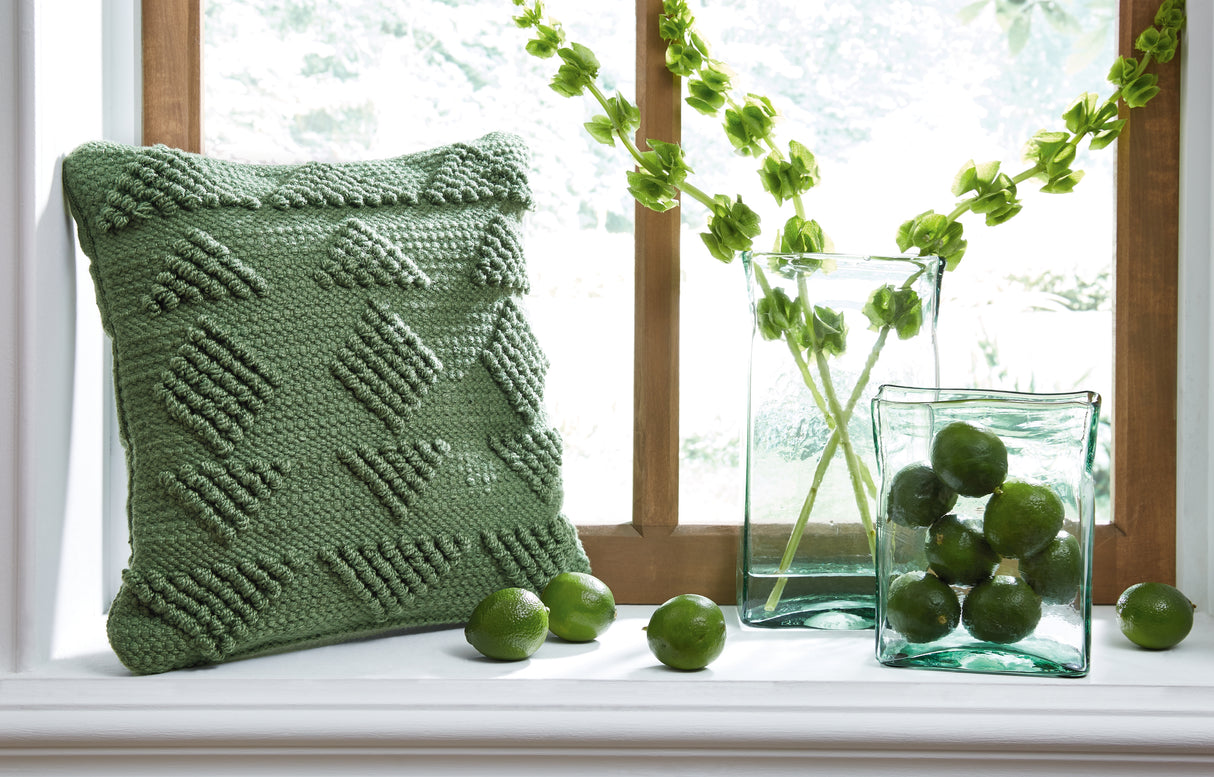 Mega Furniture - Ashley Furniture - Rustingmere Pillows - Pillow (4/CS) / Green - A1001013