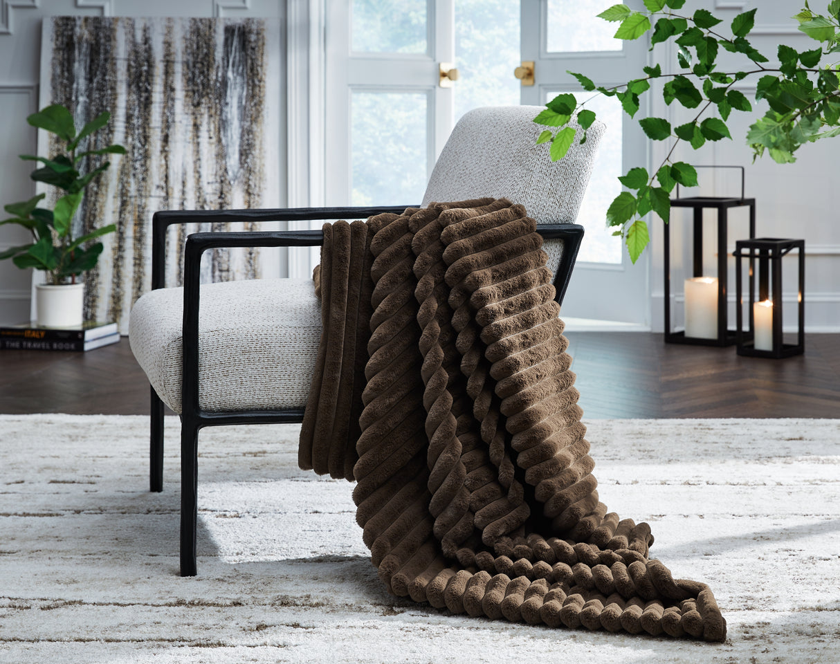Mega Furniture - Ashley Furniture - Alsonwell Throw (Set of 3) - Throw (3/CS) / Brown - A1001082