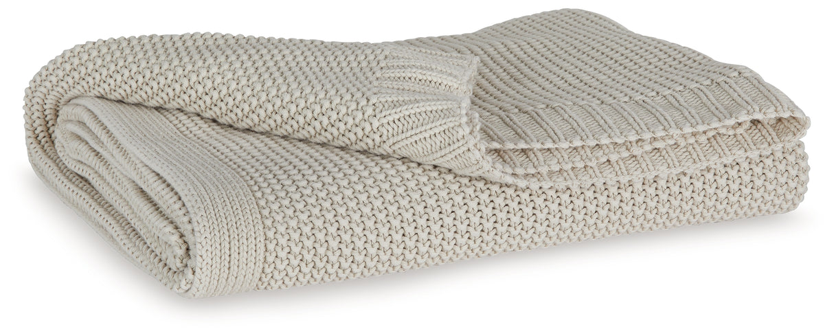 Mega Furniture - Ashley Furniture - Gayelery Throw (Set of 3) - Throw (3/CS) / Sand - A1001084