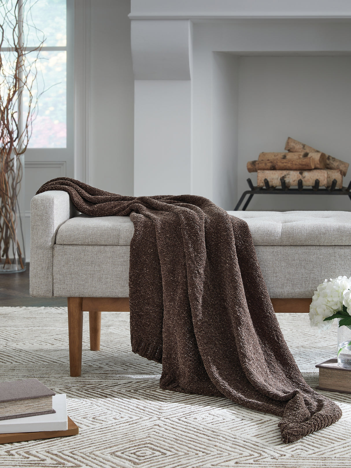 Mega Furniture - Ashley Furniture - Anawood Throw (Set of 3) - Throw (3/CS) / Brown - A1001098