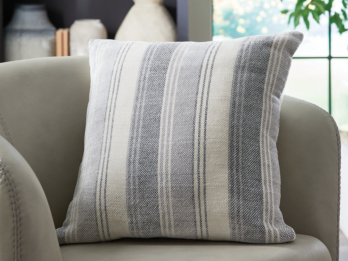 Mega Furniture - Ashley Furniture - Adikus Pillows - Pillow (4/CS) / Blue/Gray/White - A1001126