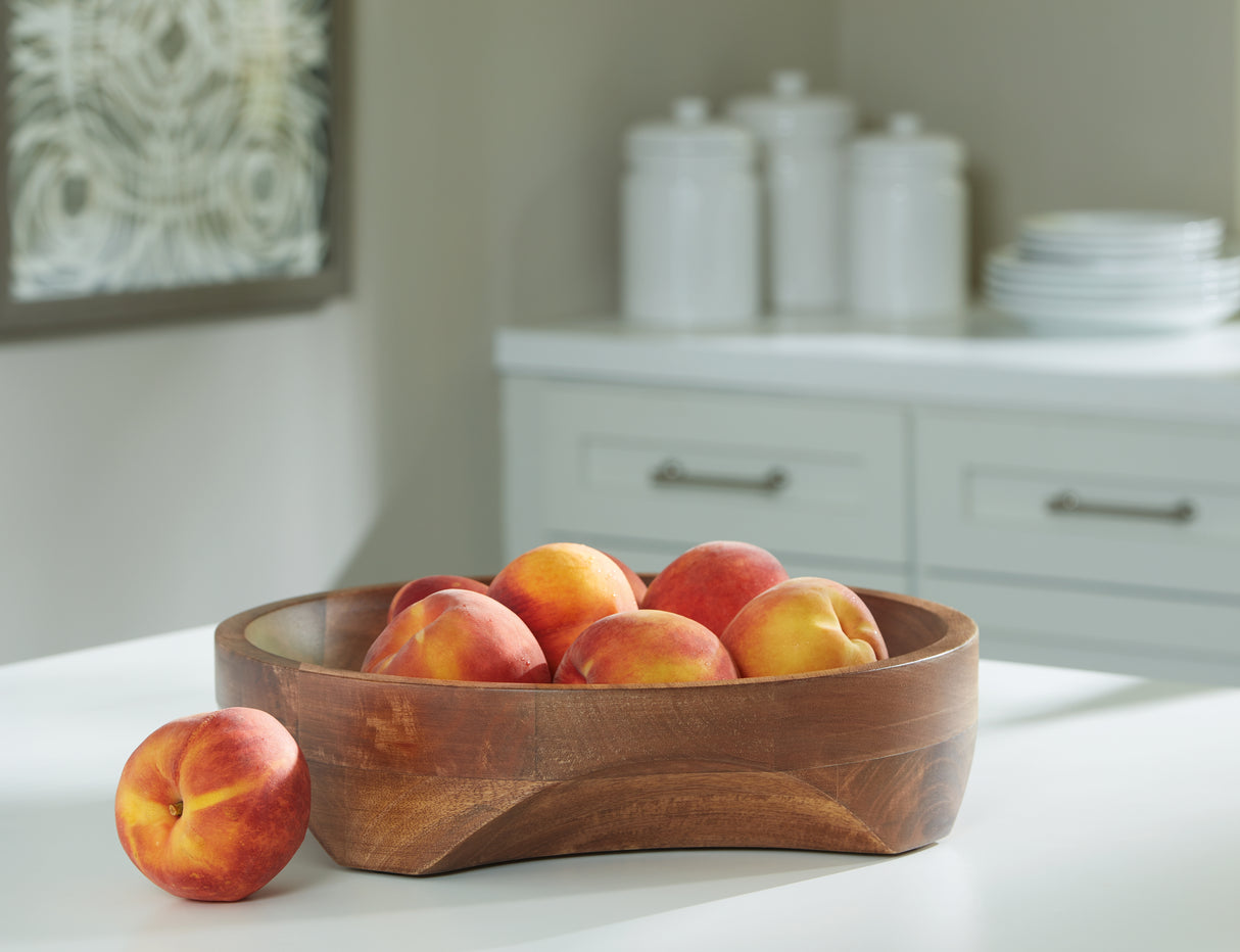 Mega Furniture - Ashley Furniture - Myrtewood Bowl - Bowl / Natural - A2000610