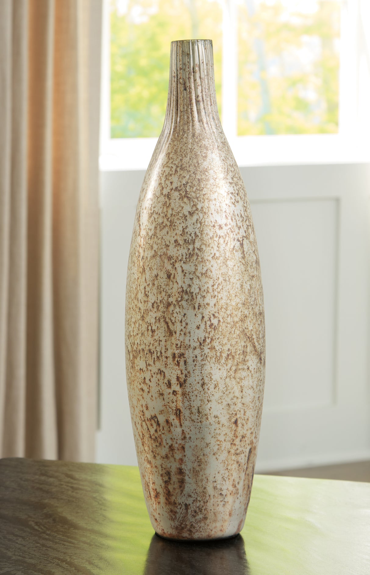 Mega Furniture - Ashley Furniture - Plawite Vase - Vase / Antique Silver Finish - A2000639