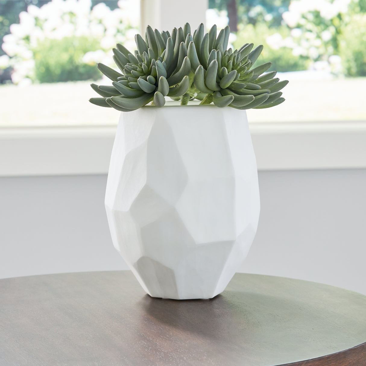 Mega Furniture - Ashley Furniture - Karenton Vase - Vase / White - A2000721
