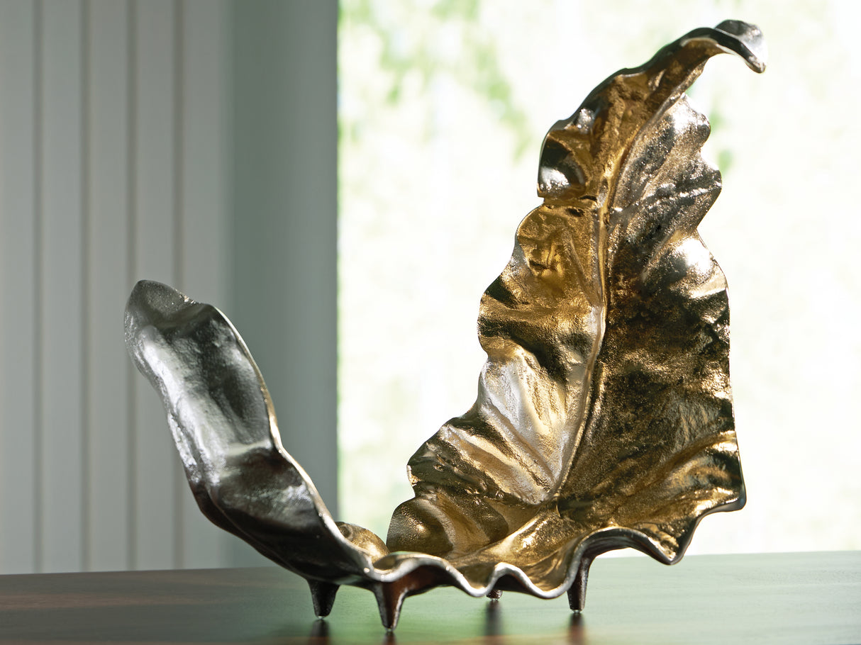 Mega Furniture - Ashley Furniture - Darinsen Sculpture - Sculpture / Gold/Silver Finish - A2000785