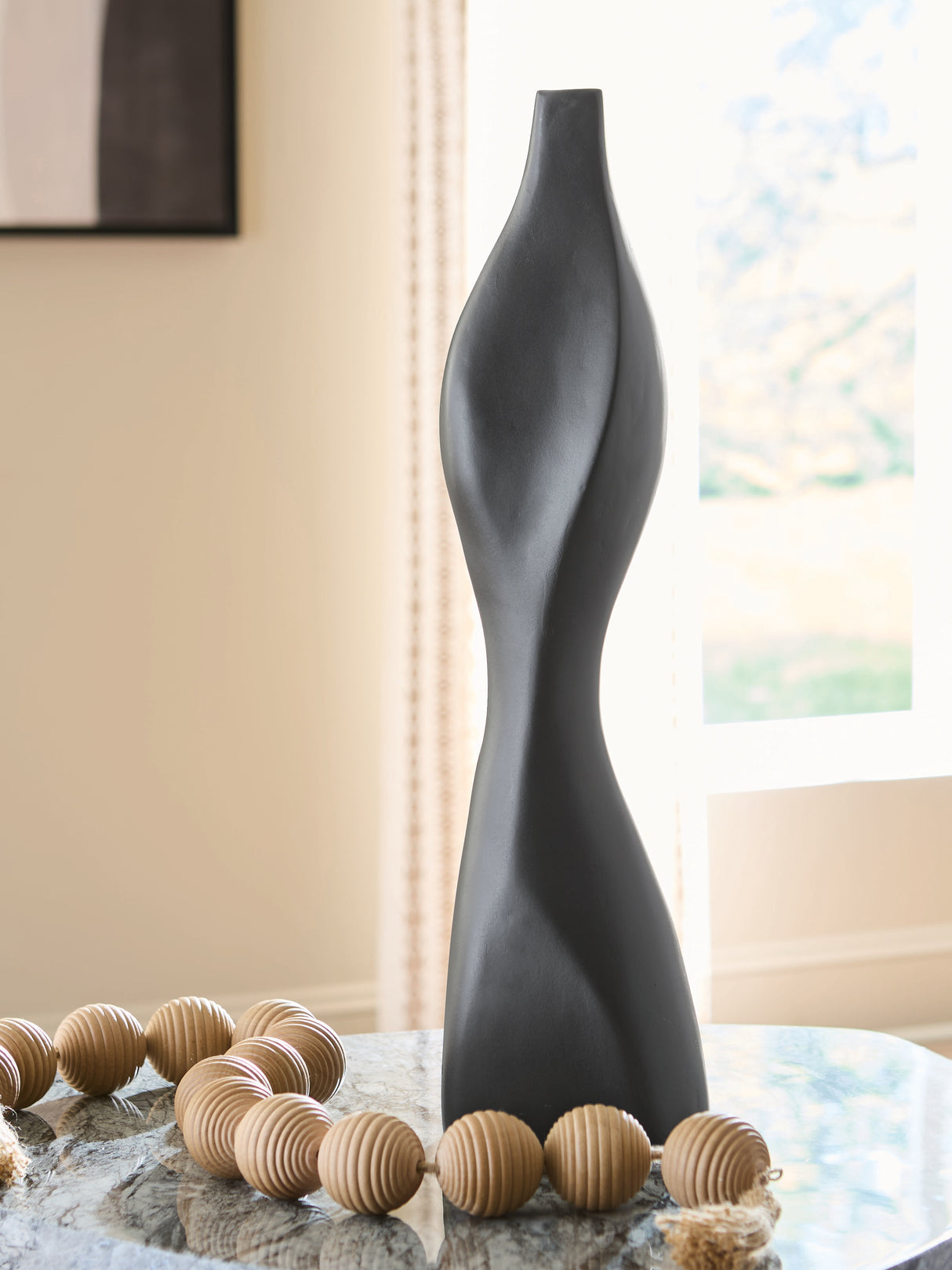 Mega Furniture - Ashley Furniture - Judsen Vase - Vase / Black - A2000836