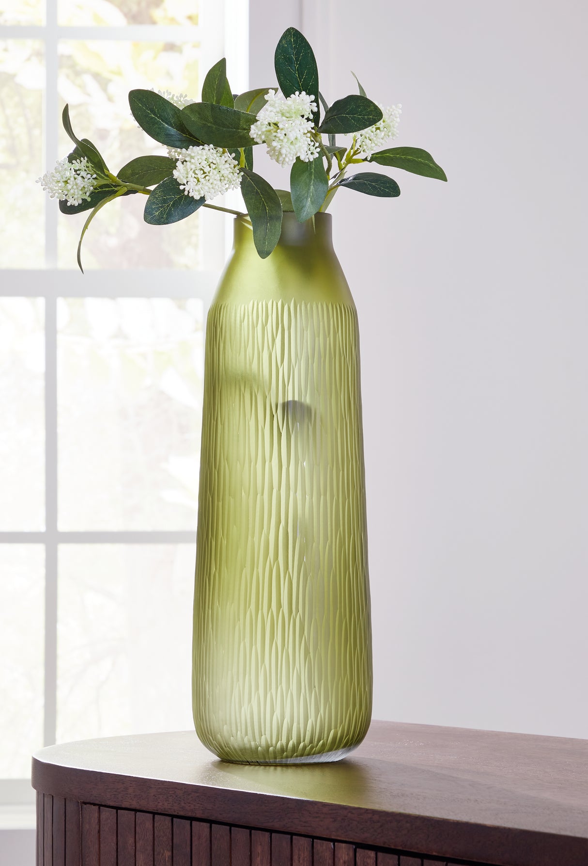 Mega Furniture - Ashley Furniture - Scottyard Vase - Vase / Olive Green - A2900009